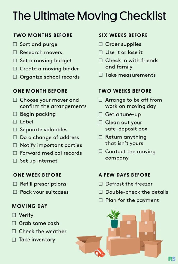 moving checklist